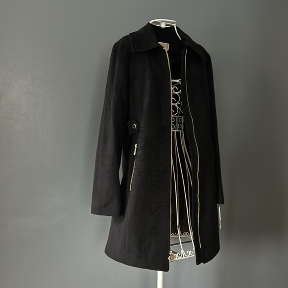 NWT MICHAEL MICHAEL KORS Wool Blend Zip-Front Coat - Picture 6 of 12